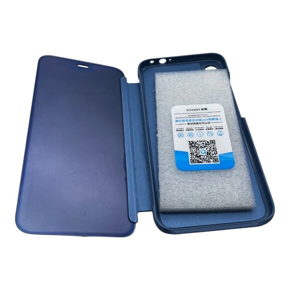 Redmi Note 7 / Xiaomi Note 7 Mirror Flip Phone Case Blue Scratch Resistant - Picture 3 of 8
